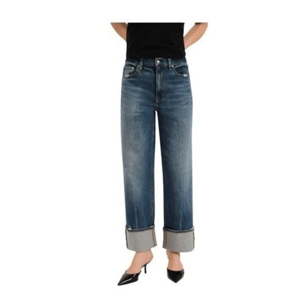 Daze Denim Eastside High Rise‎ Loose Fit Jeans Blue Crush Hour Wash 29